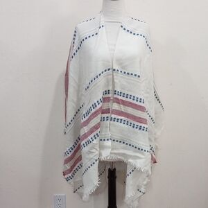 Pendleton Wool Blend Striped Shawl, OS